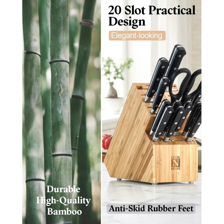 Cook N Home Cook N Home Knife Storage Block Without Knives