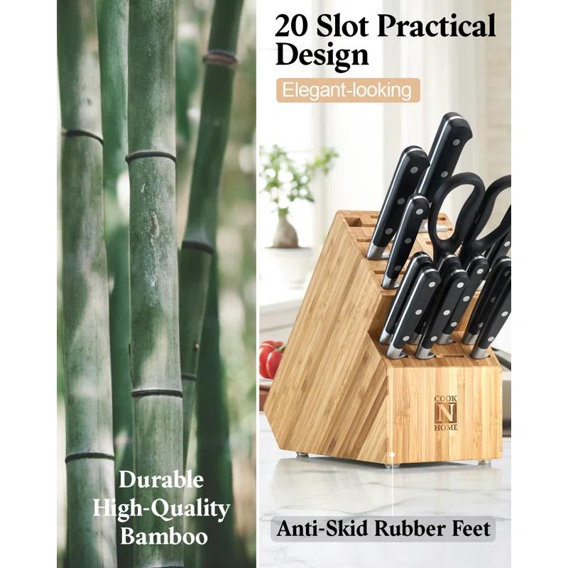 Cook N Home Cook N Home Knife Storage Block Without Knives