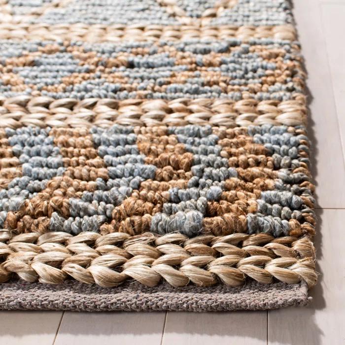 Sand & Stable™ Phippsburg Geometric Handwoven Natural/Blue Area Rug