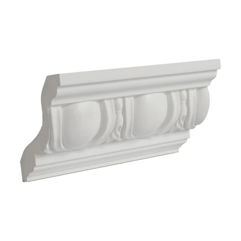 Architectural Products by Outwater L.L.C. 2-9/16 in x 3-1/8 in x 6 in Long Polyurethane Egg and Dart Crown Moulding Sample