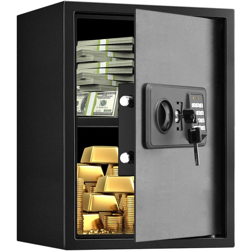 MASTER CRAFT WINDOW AND DOOR 3.0 Cubic Feet Fire Proof Safe Boxes For Home Use, Digital Home Security Safe Box With Electronic Keypad & Keys, Personal Safe For Firearm Medicine Money Documents Valuables