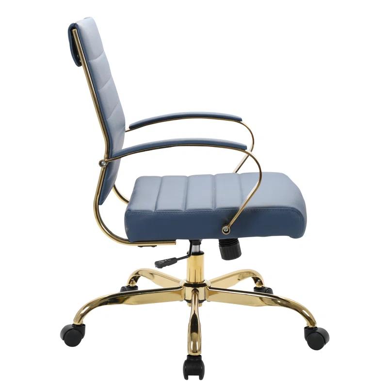 Everly Quinn Naudain Leather Office Conference Chair Modern Executive Meeting Room Chairs