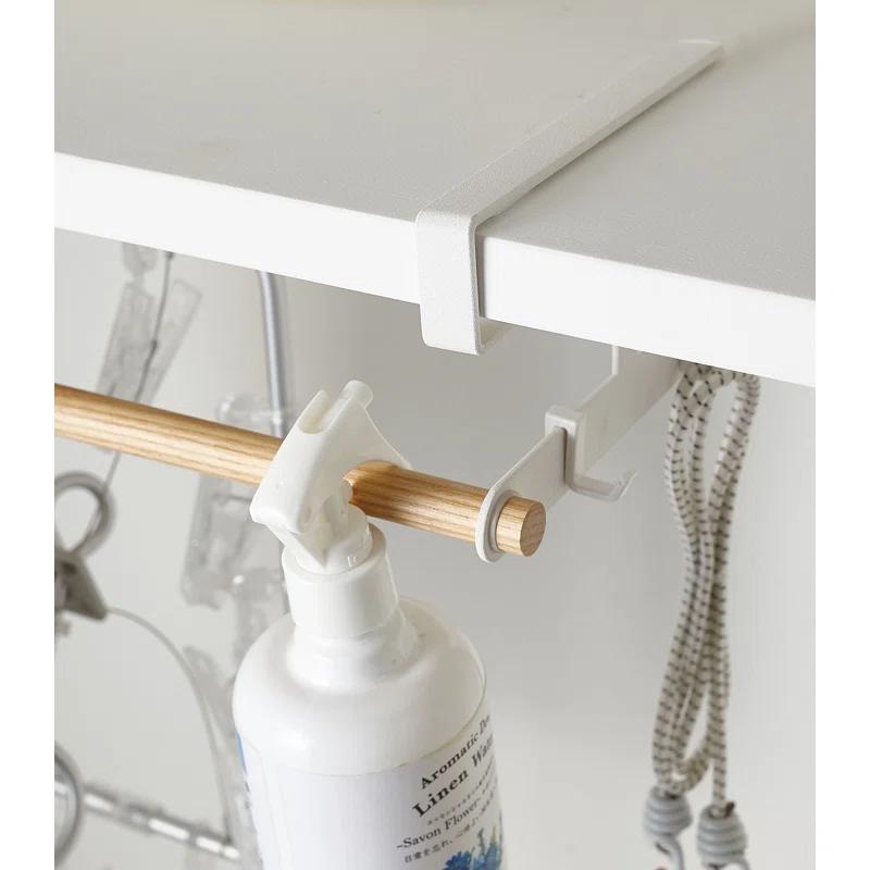 Yamazaki Home Countertop Spice Caddy, Storage and Organizer Rack, Steel, Anti-Slip Rubber Feet