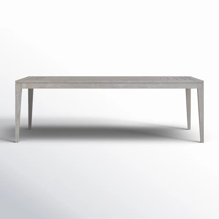 La Jolla Gray Teak Rectangular Formal Dining Table