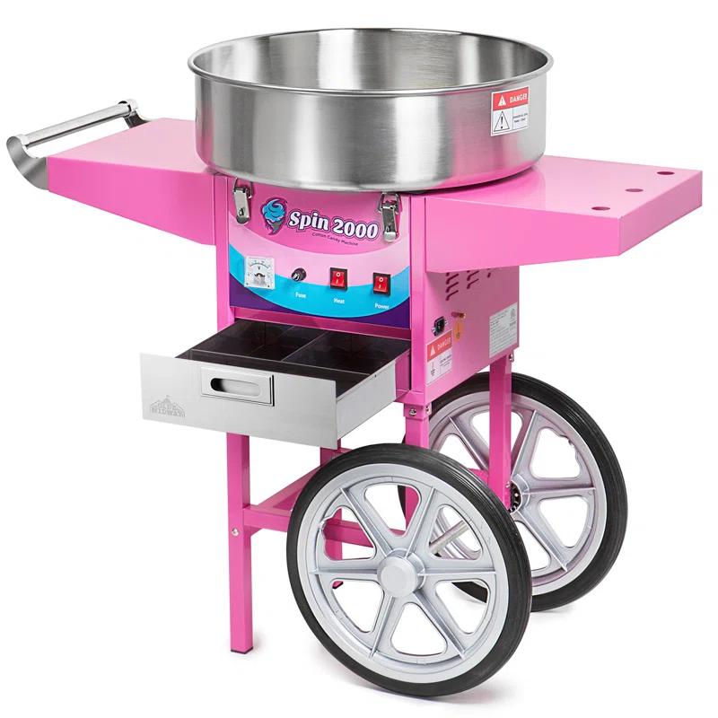 Olde Midway Cotton Candy Machine with Cart