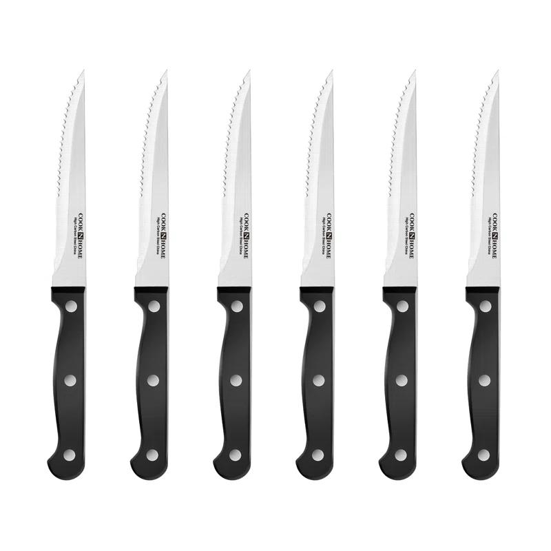 Cook N Home Cook N Home Kitchen Knife Set with Bamboo Storage Block 15-Piece