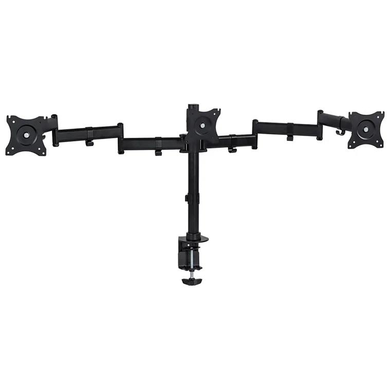 Mount-it Mount-It Full Motion Triple Monitor Mount 3 Screen Desk Stand Fits 13 - 27 in. Computer Monitors