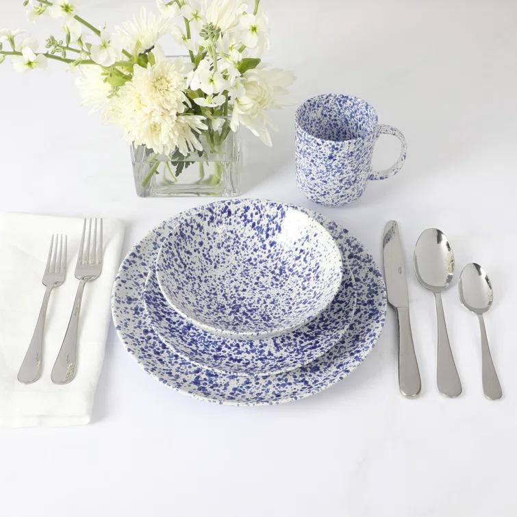 Warham Stoneware Dinnerware Set - Service for 4