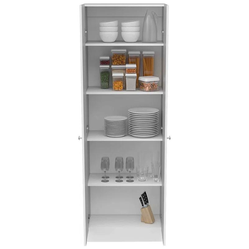 Plymouth 71-inch Multistorage Kitchen Cabinet with 5 Shelves