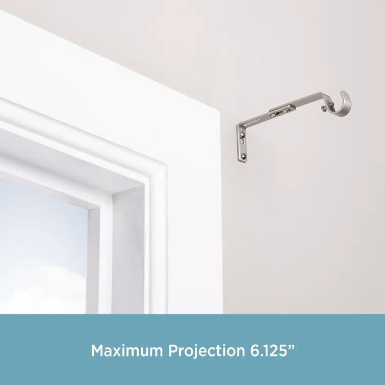 Kenney 3/4" Adjustable Brackets Curtain Rod Brackets