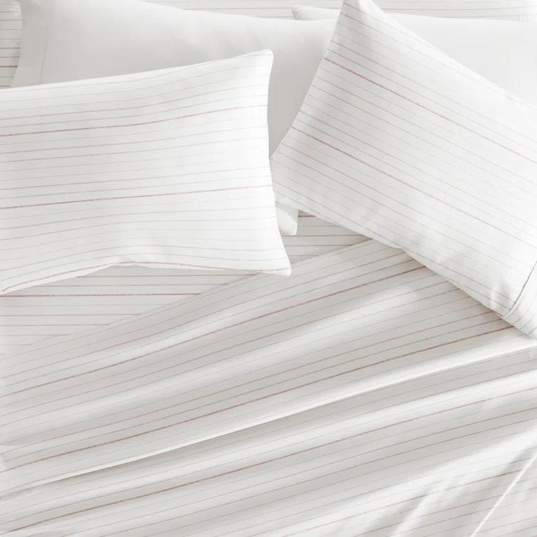 4 Piece Sheet Set Patterned Microfiber Ultra Soft Bedding
