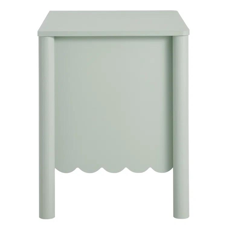 Modway Emmeline Scalloped 2-Drawer Nightstand