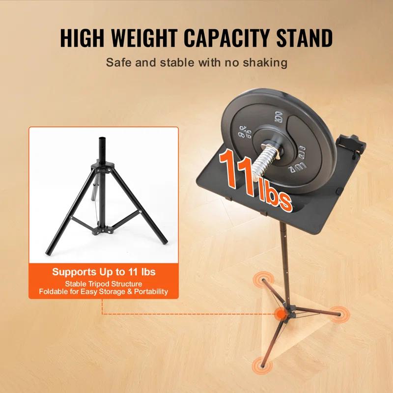 Rebrilliant Projector Stand Laptop Stand Tripod Adjustable Height from 26.97 to 63 in