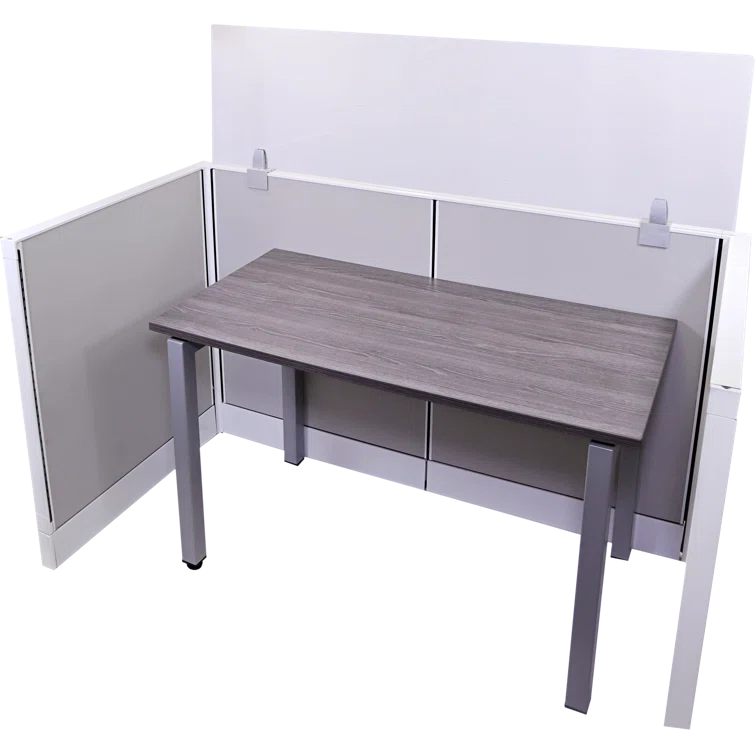 OBEX Acrylic Cubicle Mounted Privacy Panel with Small Brackets