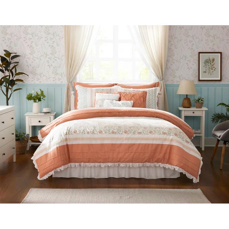 Madison Park Dawn 9 Piece Cotton Percale Comforter Set