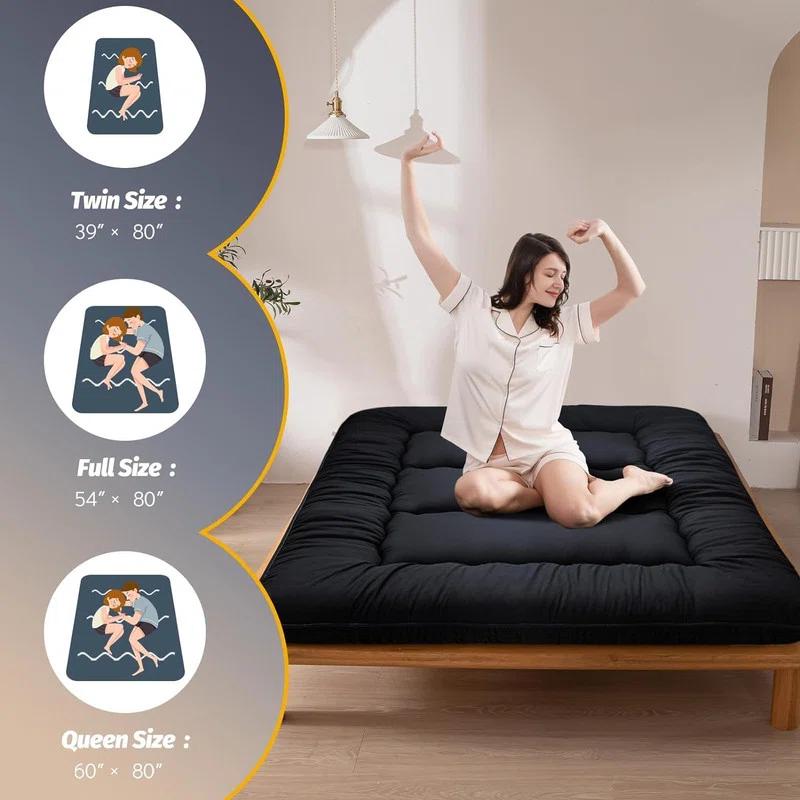 Alwyn Home 6" Extra Thick Japanese Floor Mattress