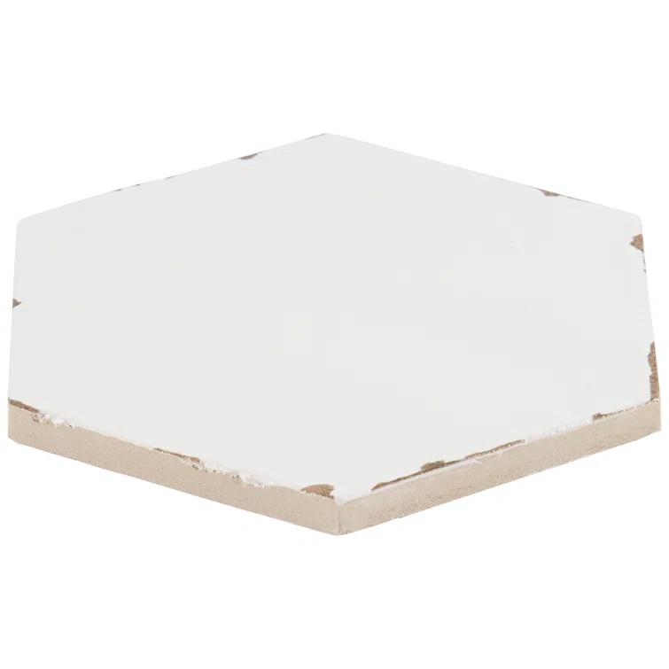 Bond Tile Palo Alto Hex 6" Hexagon Handmade Look Porcelain Floor and Wall Tile (5.38 Sq. Ft. / Case)