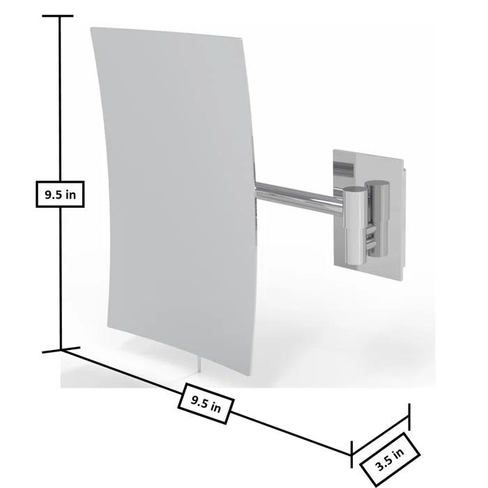 Aptations Mirror Image Minimalist Rectangular Wall Mirror