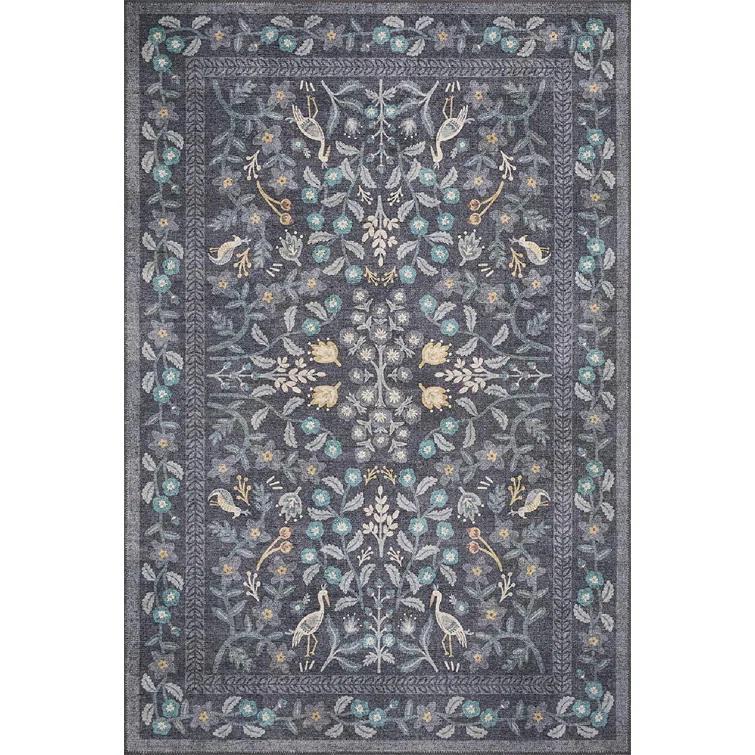 Rifle Paper Co. x Loloi Maison Nightingale Black Rug