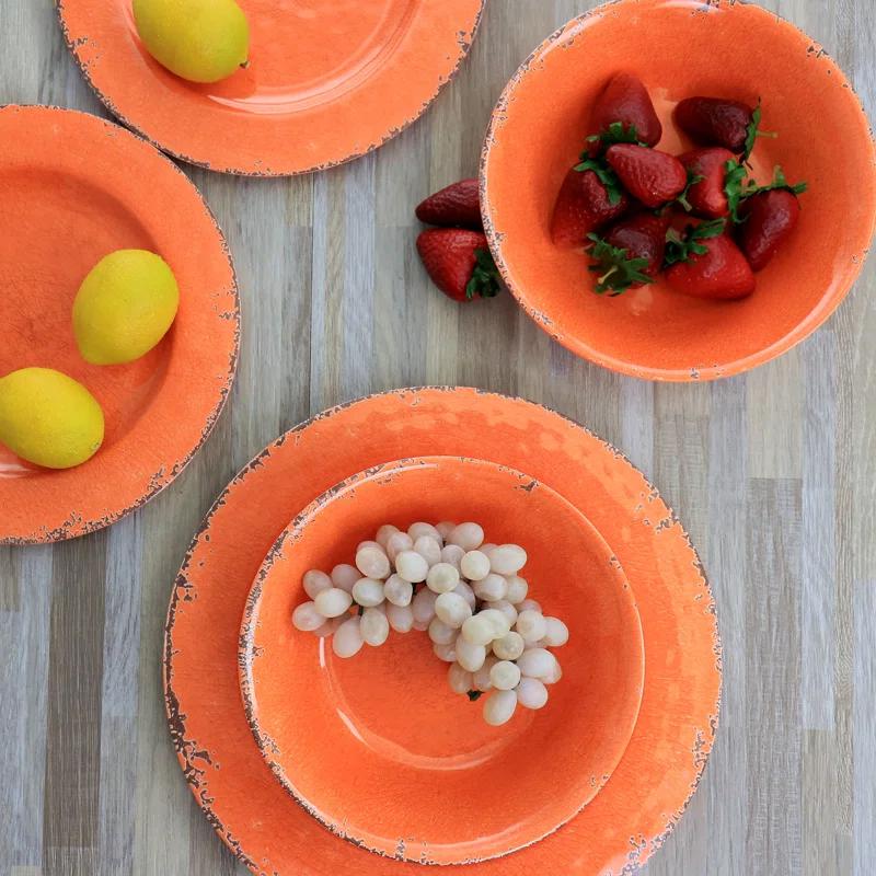 Laurie Gates 12 Piece Melamine Dinnerware Set, Service for 4