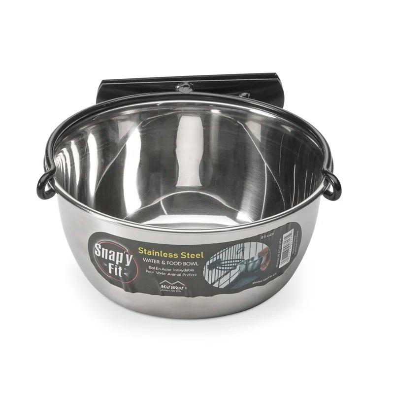 Midwest Homes For Pets MidWest Homes for Pets Snap'y Fit Stainless Steel Food Bowl / Pet Bowl