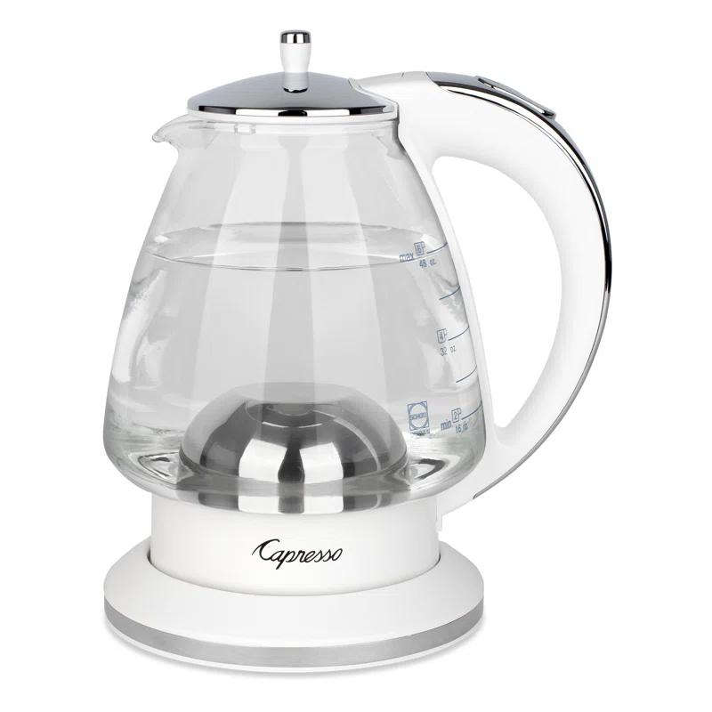 Capresso ® H20 White Electric Glass Tea Kettle