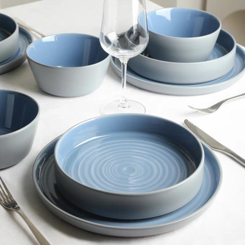 Stone Lain Elica 12-Piece Dinnerware Set Stoneware (Set of 12)