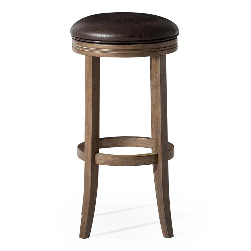 Maven Lane Maven Lane Eva Stool with Vegan Leather Upholstery