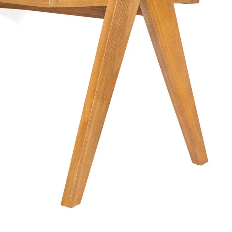 NFusion Darrell Rattan Dining Chairs With Rubber Wood Frame (Set of 2)