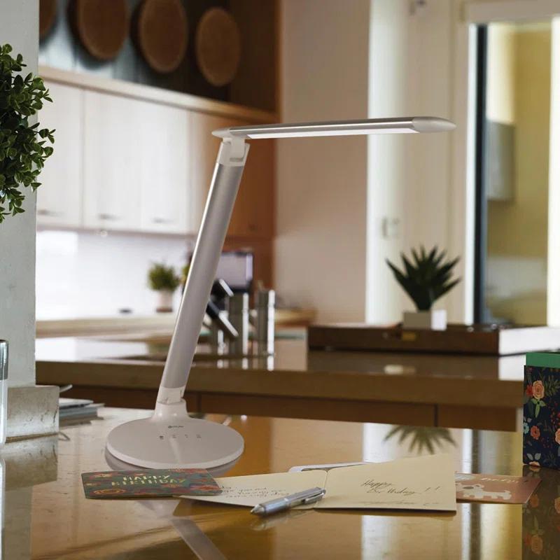 OttLite OttLite Command LED Desk Lamp with Voice Assist - Google Home and Amazon Alexa Compatible, USB