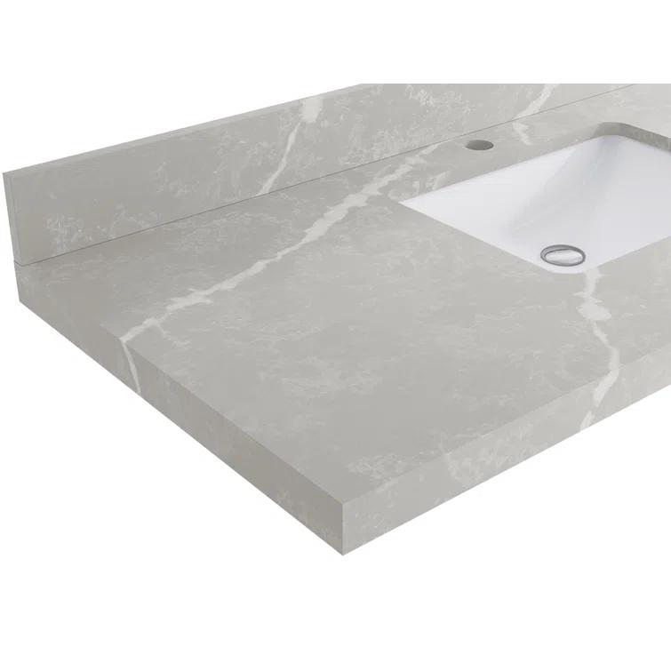 Willow Collections Charlotte 72'' Double Bathroom Vanity with Quartz Top
