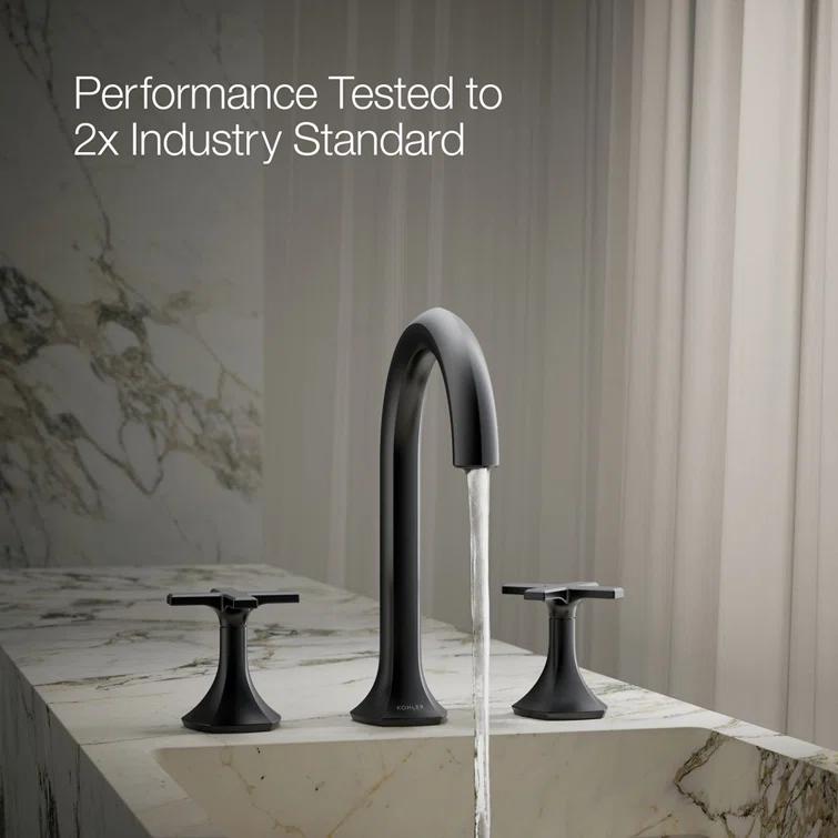 Kohler Occasion Cross Bathroom Sink Faucet Handles, 3.12" H x 3" W K-27010-3-BL