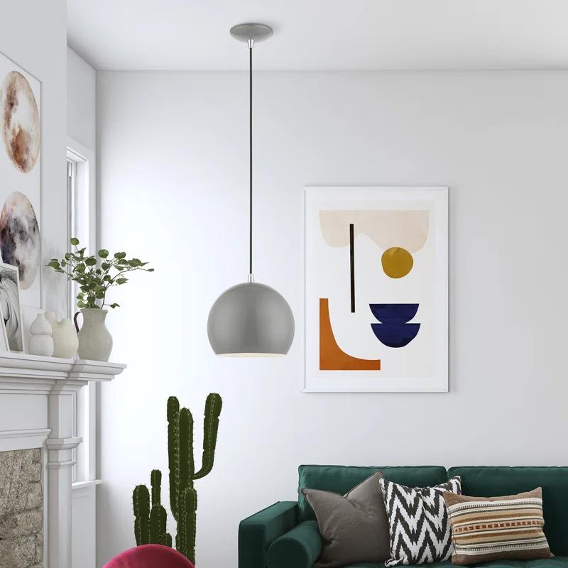 Schultz Single Light Metal Dimmable Pendant