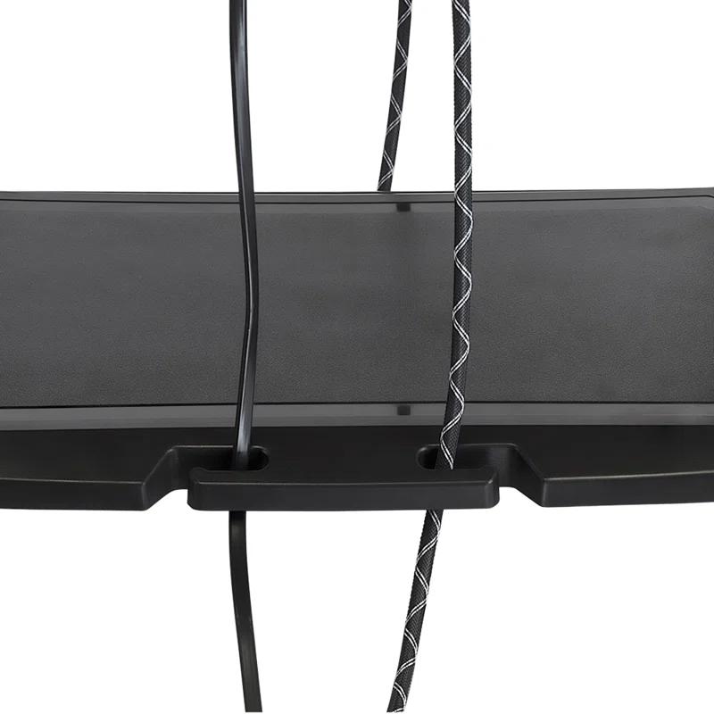 Mount-It! Height Adjustable Under Desk Printer Stand with Wheels, Rolling Printer Cart