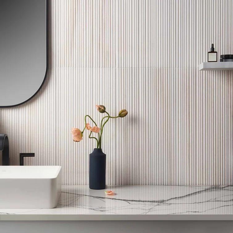 Large Format 12'' W x 24'' L Marble Singular Tile
