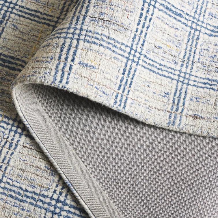 Safavieh Ebony Hand Tufted Wool Pile Plaid Rug