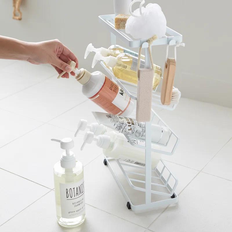 Yamazaki Home Tower Yamazaki Home Free Standing Shower Caddy - Bathroom Organizer Storage Holder, Steel