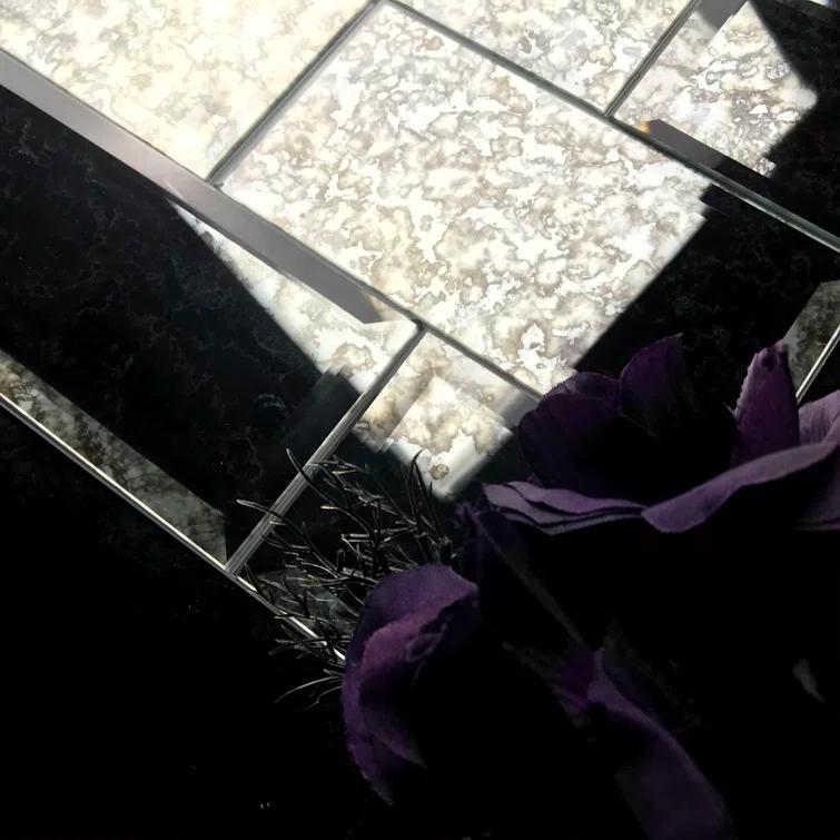 Abolos Reflections 3 in. x 6 in. Diamond Grade Glass Mirror Beveled Subway Decorative Kitchen & Bathroom Wall Tile & Reviews | Perigold