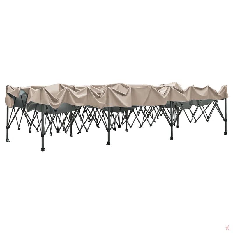GROUPES 10X30 Pop Up Canopy With Sidewalls, Heavy Duty Outdoor Party Tent With Wheeled Bag, For Patio,Wedding, Backyard
