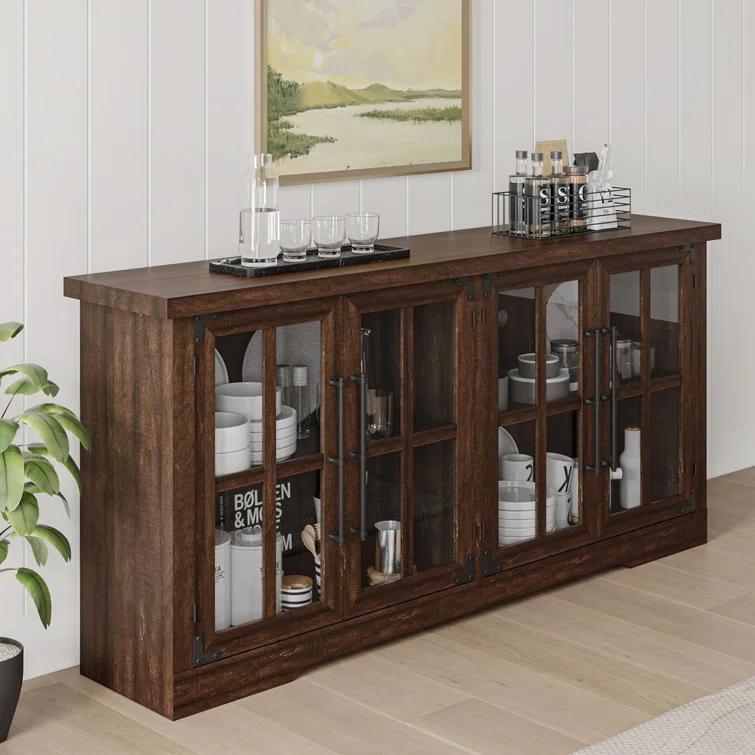 Lark Manor™ Pfarr 63" Wide Sideboard with glass doors