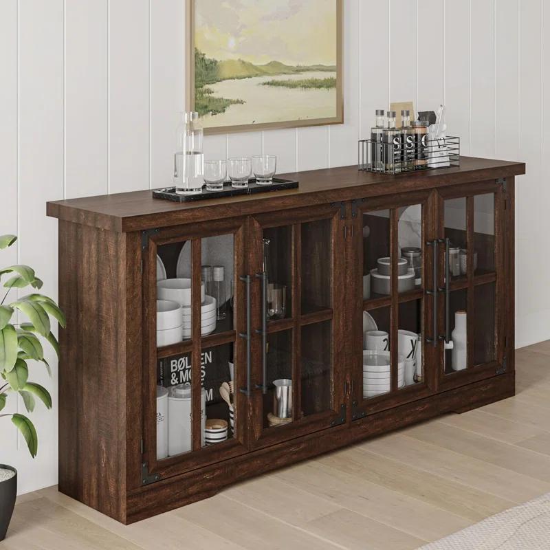 Lark Manor™ Pfarr 63" Wide Sideboard with glass doors