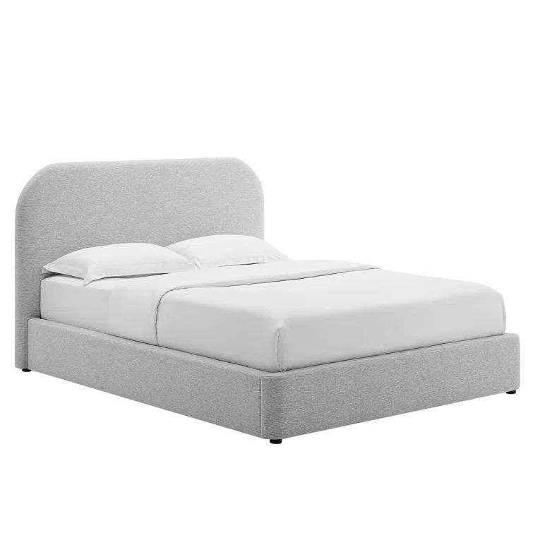 Modway Keynote Upholstered Fabric Curved Platform Bed