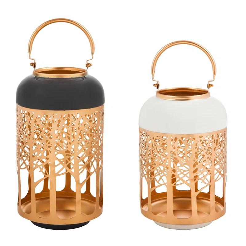 Solar Powered 2 Piece Tree of Life LED Indoor/Outdoor Lanterns