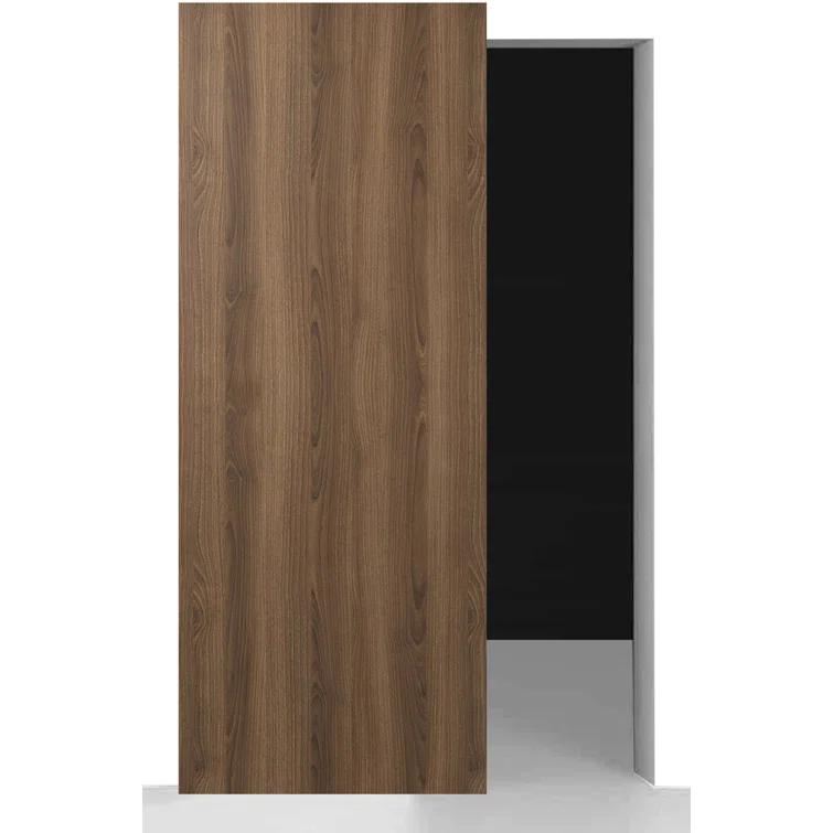 Belldinni Optima Paneled Manufactured Wood Composite Solid Core Interior Sliding Hidden Barn Door With Base Board With Installation Hardware Kit