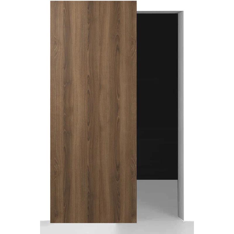 Belldinni Optima Paneled Manufactured Wood Composite Solid Core Interior Sliding Hidden Barn Door With Base Board With Installation Hardware Kit