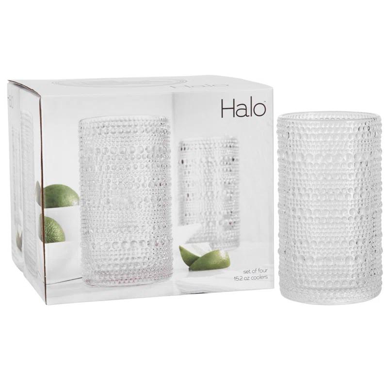 Home Essentials and Beyond Halo Set Of Four 15Oz Highball (Set of 4)