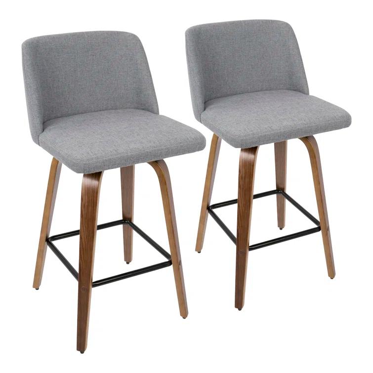 George Oliver Lakyia Upholstered Counter Stool (Set of 2)
