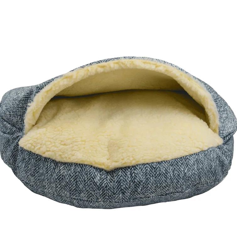 Snoozer Pet Products Snoozer Premium Mircosuede Cozy Cave Hooded Dog Bed