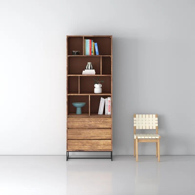 Ascent 86.5" H x 31.5" W Iron Standard Bookcase