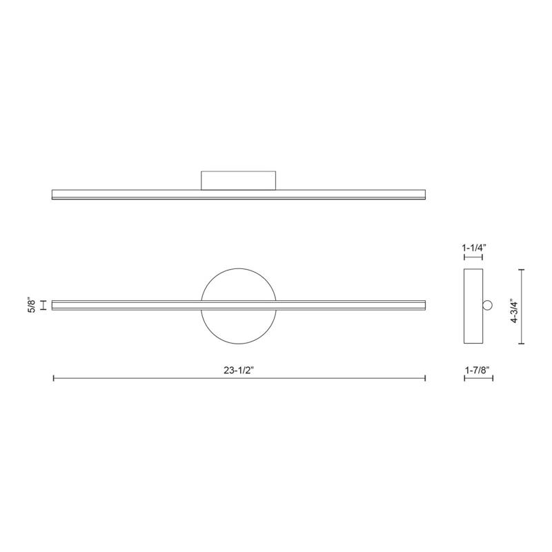 Kuzco Lighting Chute Aluminum LED Wallchiere